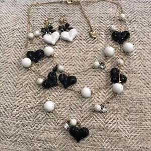 Betsy Johnson Earrings and necklace